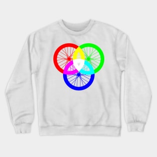 Color Wheel - RGBicycle - Colour Wheel Cycling Crewneck Sweatshirt